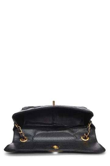 Chanel,  Black Caviar Big CC Square Flap Large, Black