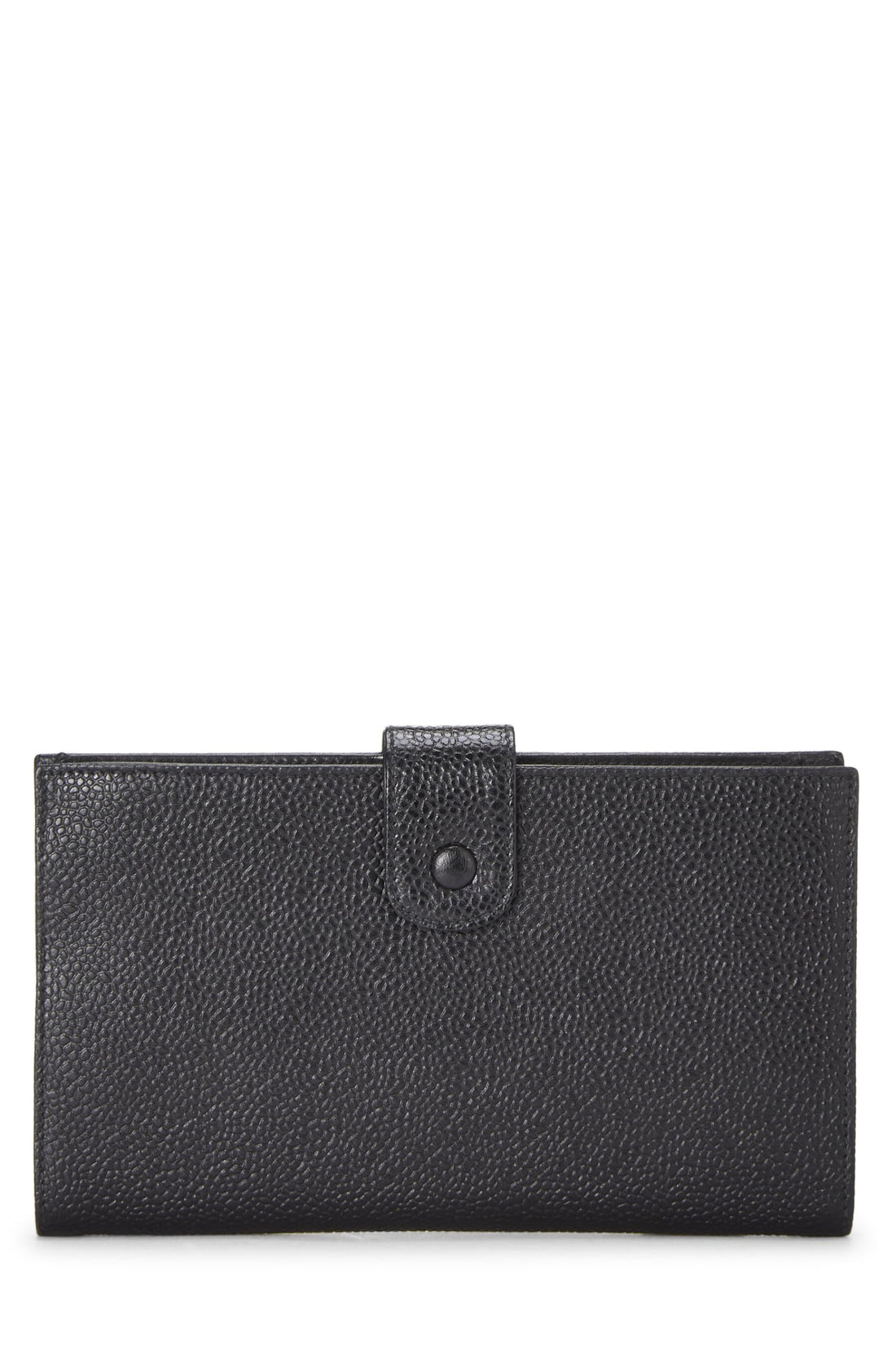 Chanel,  Black Caviar Timeless 'CC' Long Wallet, Black
