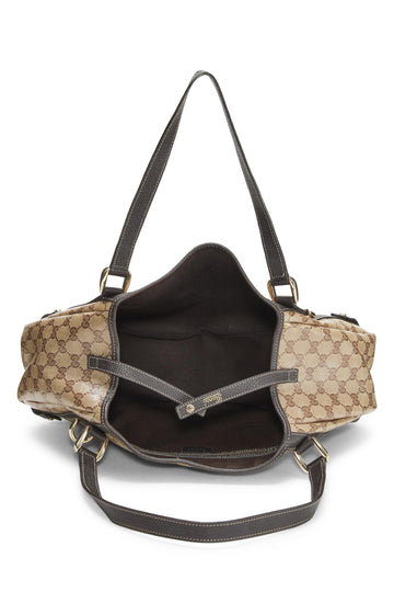 Gucci,  Original GG Crystal Canvas Abbey Tote, Brown