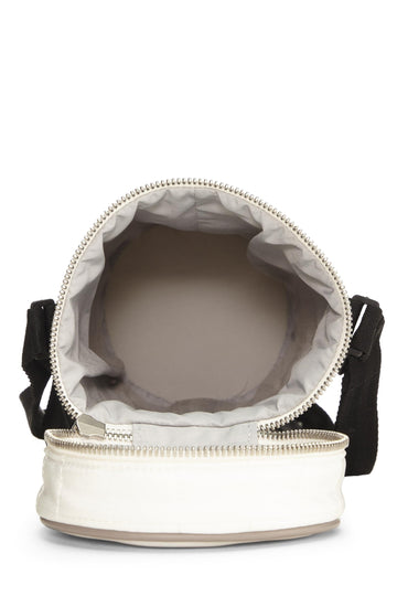Chanel,  White Nylon Sportline Bottle Holder, White
