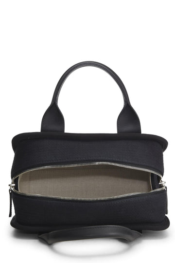 Chanel,  Black Canvas Deauville Bowler, Black