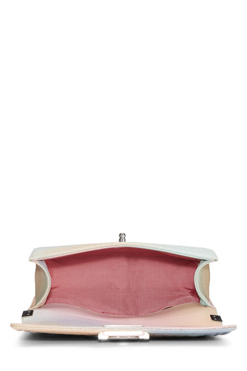Chanel,  Rainbow Quilted Caviar Boy Bag Medium, Pink