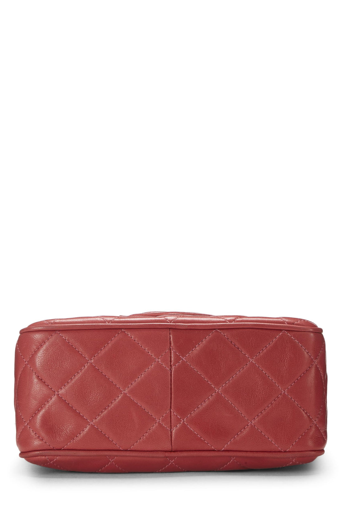 Chanel,  Pink Lambskin Diamond 'CC' Tab Camera Bag Mini, Pink