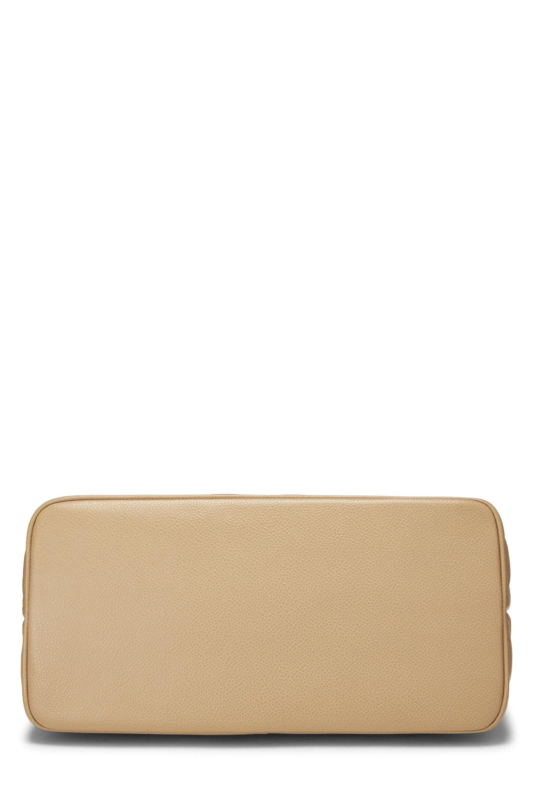 Chanel,  Beige Quilted Caviar Medallion Tote, Beige