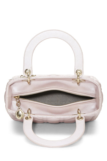 Dior,  Pearly Pink Cannage Quilted Lambskin Lady Dior Medium, Pink