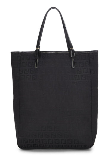 Fendi,  Black Zucchino Canvas Tote, Black