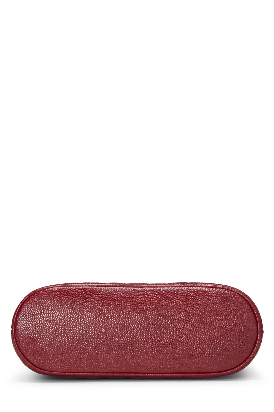 Chanel,  Red Quilted Caviar Handbag, Burgundy