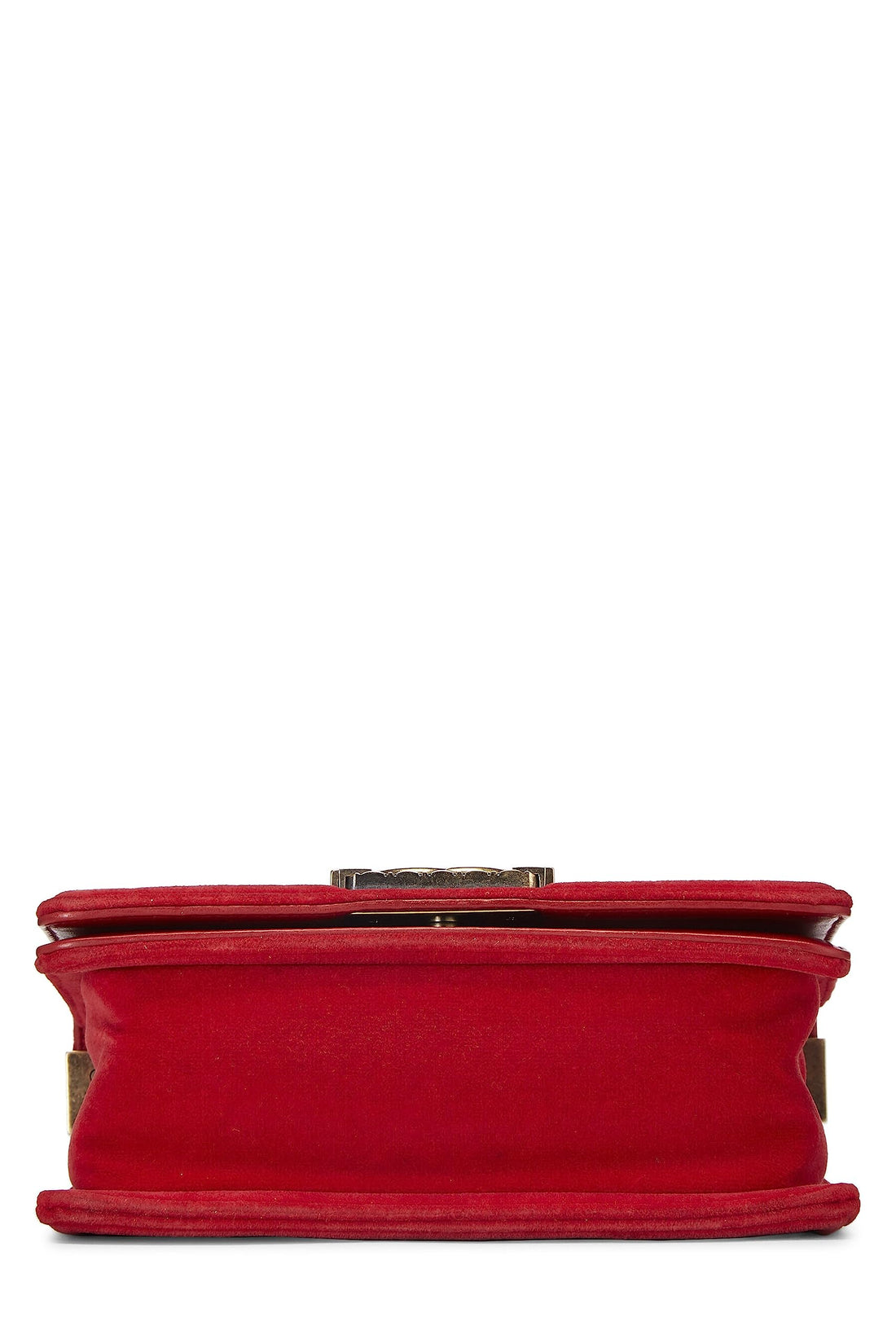 Chanel,  Paris-Edinburgh Red Tartan Velvet Boy Bag Small, Red