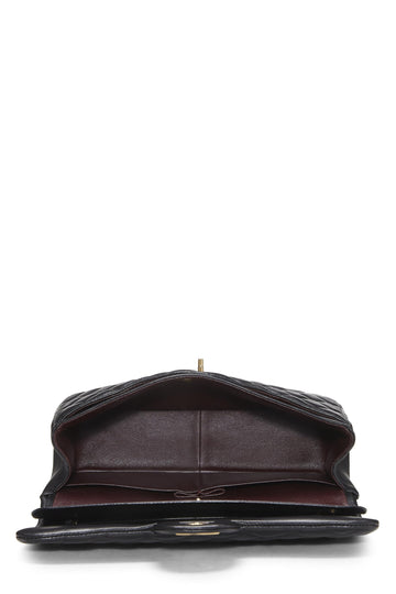 Chanel,  Black Quilted Lambskin New Classic Double Flap Jumbo, Black
