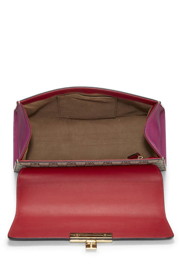 Gucci,  Multicolor Original GG Supreme Padlock Top Handle Bag, Multi