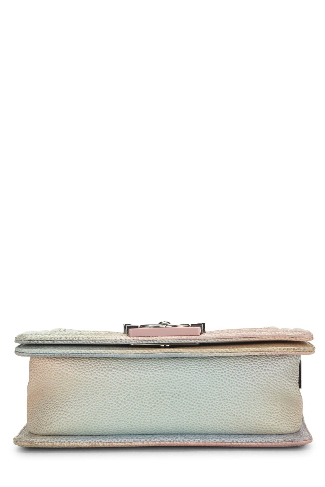 Chanel,  Pink Rainbow Quilted Caviar Boy Bag Small, Pink