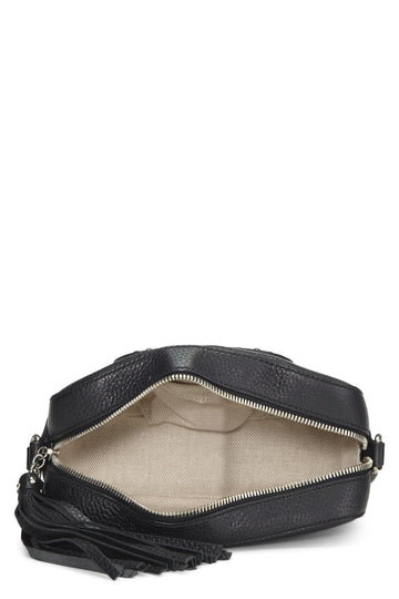 Gucci,  Black Grained Leather Studded Soho Disco, Black