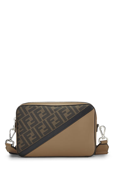 Fendi,  Brown Zucca Coated Canvas Camera Bag Medium, Brown