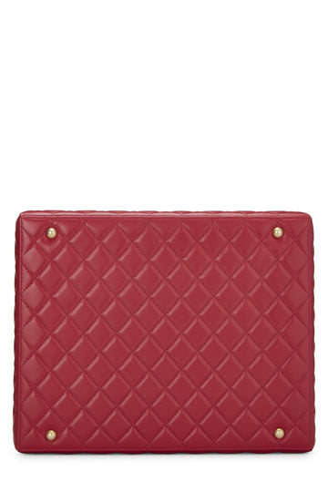Chanel,  Red Quilted Lambskin Success Story Box, Pink