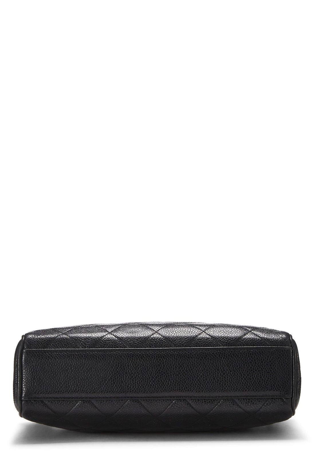 Chanel,  Black Quilted Caviar Pocket Camera Bag Medium, Black