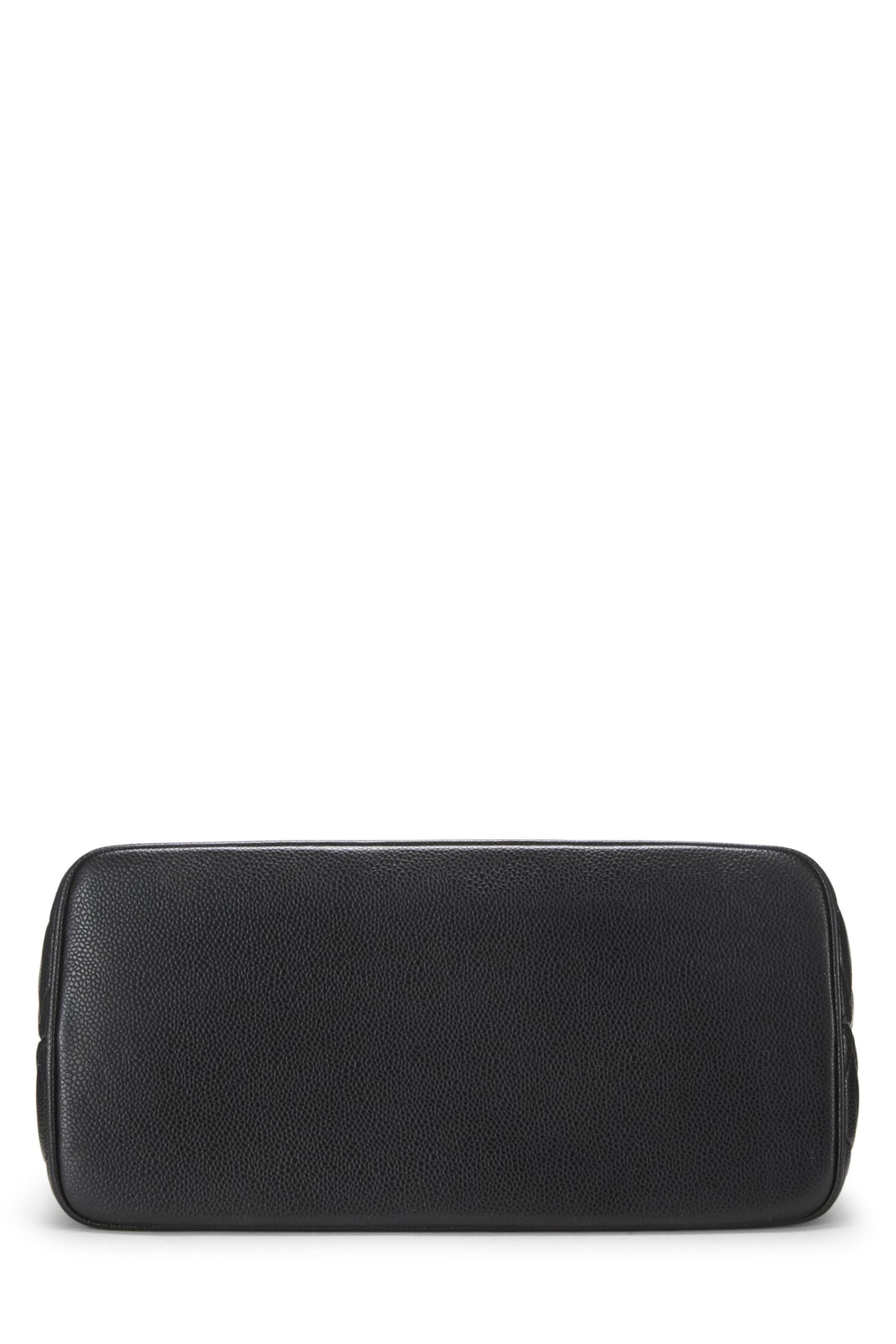 Chanel,  Black Quilted Caviar Medallion Tote, Black