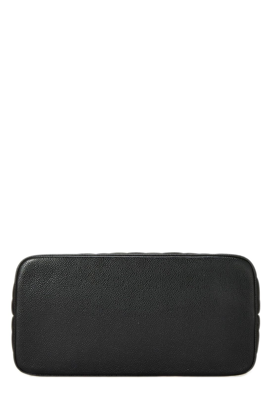 Chanel,  Black Quilted Caviar Medallion Tote, Black