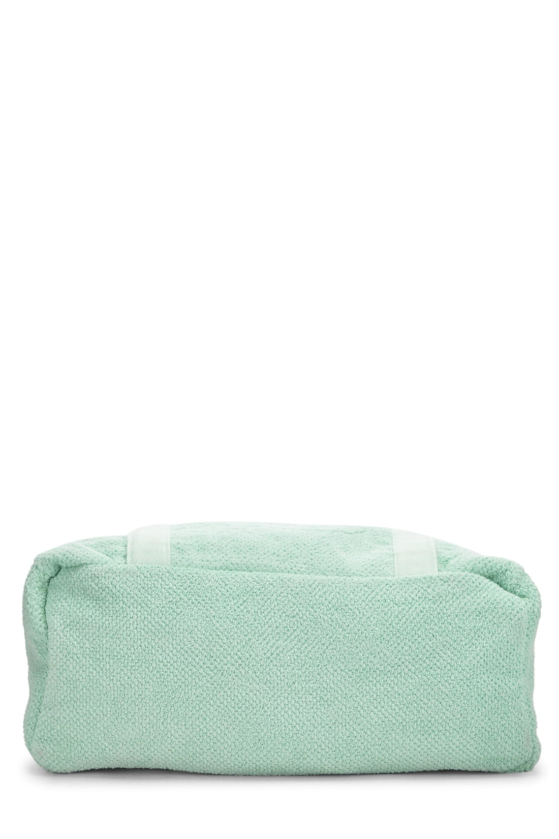 Chanel,  Green Terry Cloth 'CC' Beach Tote Large, Green