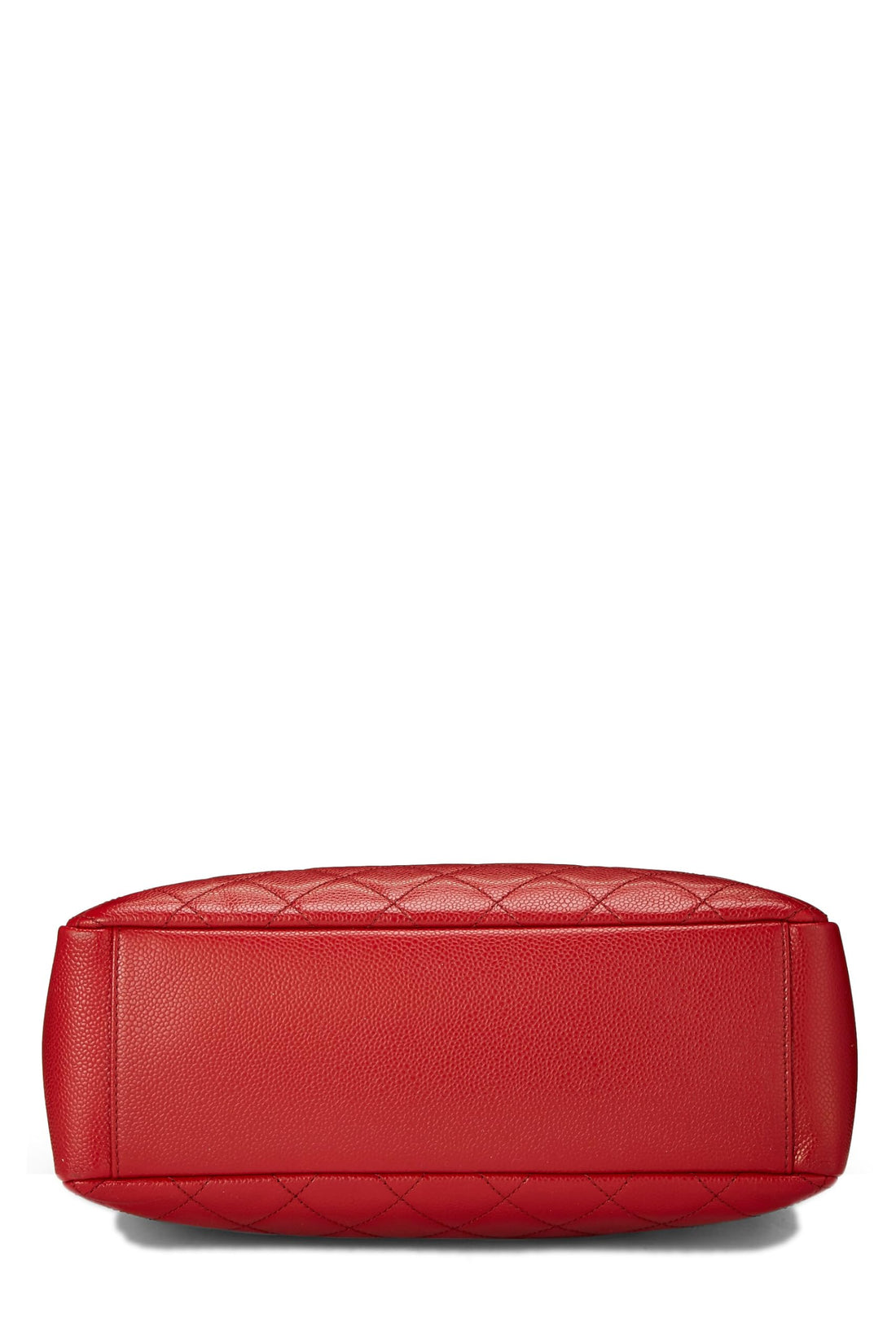 Chanel,  Red Quilted Caviar Petite Shopping Tote (PST) XL, Red