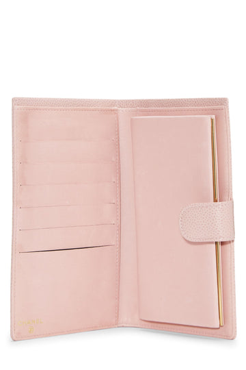 Chanel,  Pink Caviar Timeless 'CC' Long Wallet, Pink