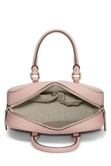 Gucci,  Pink Microguccissima Leather Convertible Handbag, Pink