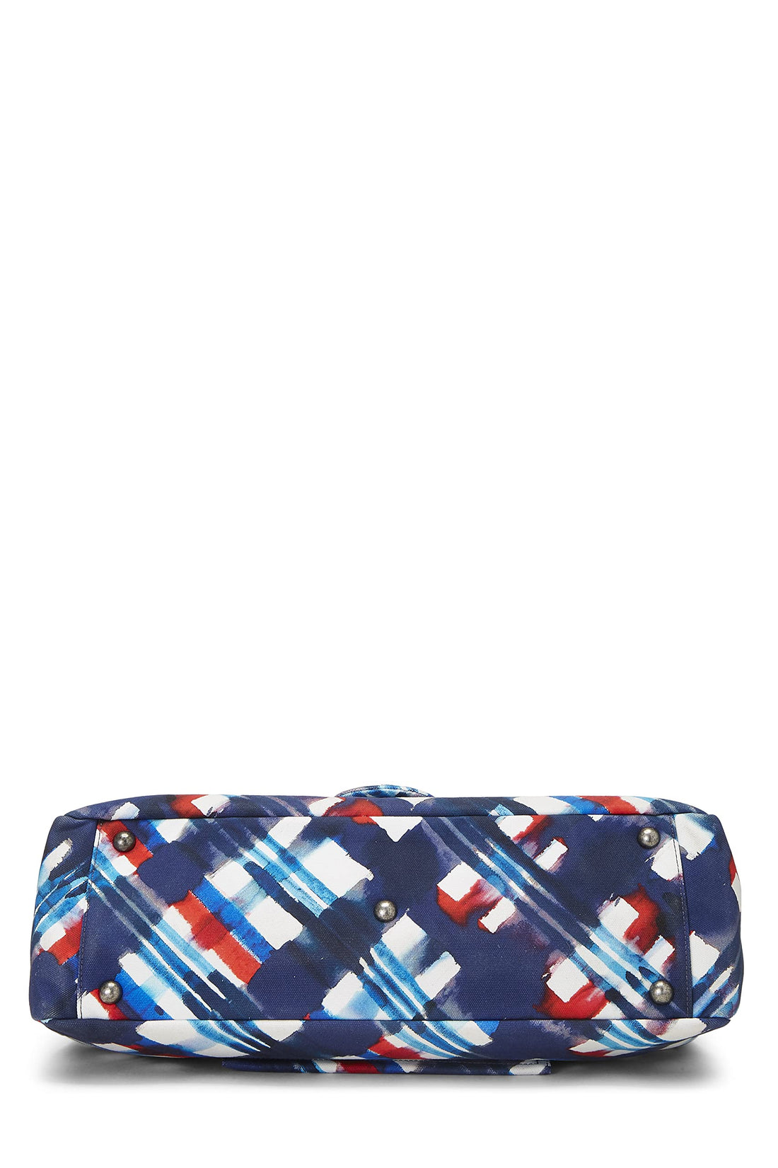 Chanel,  Multicolor Plaid Canvas Airplane Flap Bag XXL, Multi