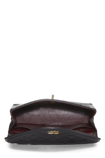 Chanel,  Black Quilted Lambskin Paris Limited Flap Medium, Black