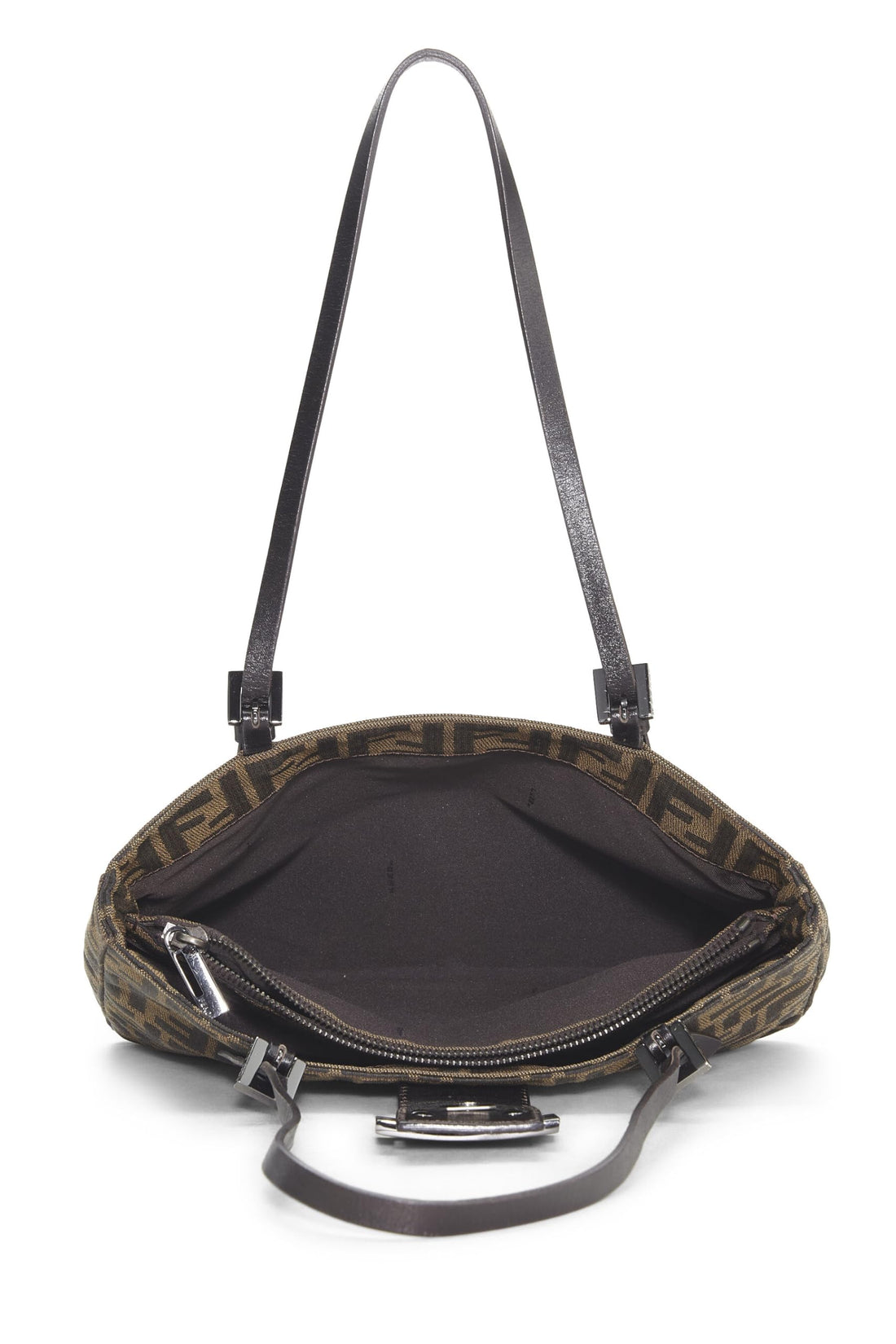 Fendi,  Blrown Zucca Canvas Tote Small, Brown