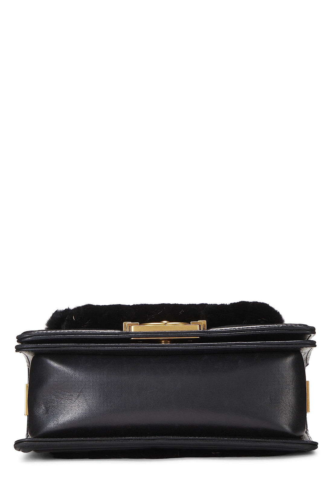 Chanel,  Black Lapin Boy Bag Small, Black