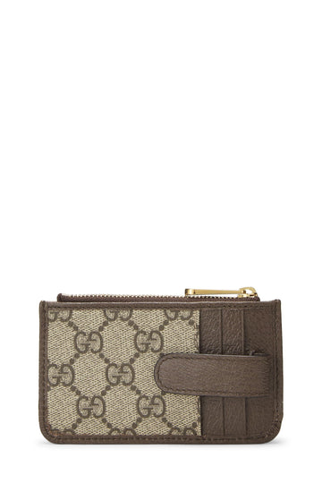 Gucci,  Original GG Supreme Canvas Ophidia Card Case, Brown