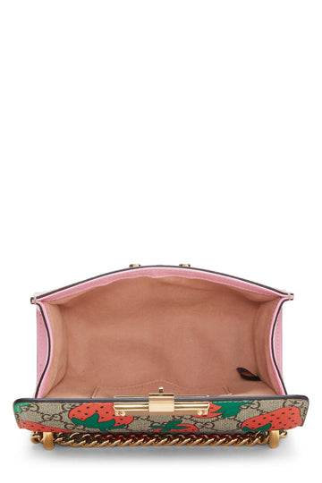 Gucci,  Original GG Supreme Canvas Strawberry Shoulder Bag Small, Multi