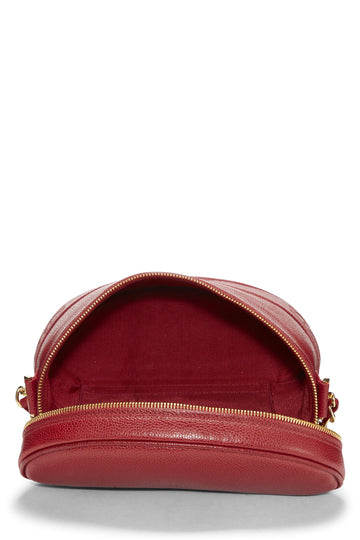 Chanel,  Red Caviar 3 'CC' Binocular Bag Medium, Red