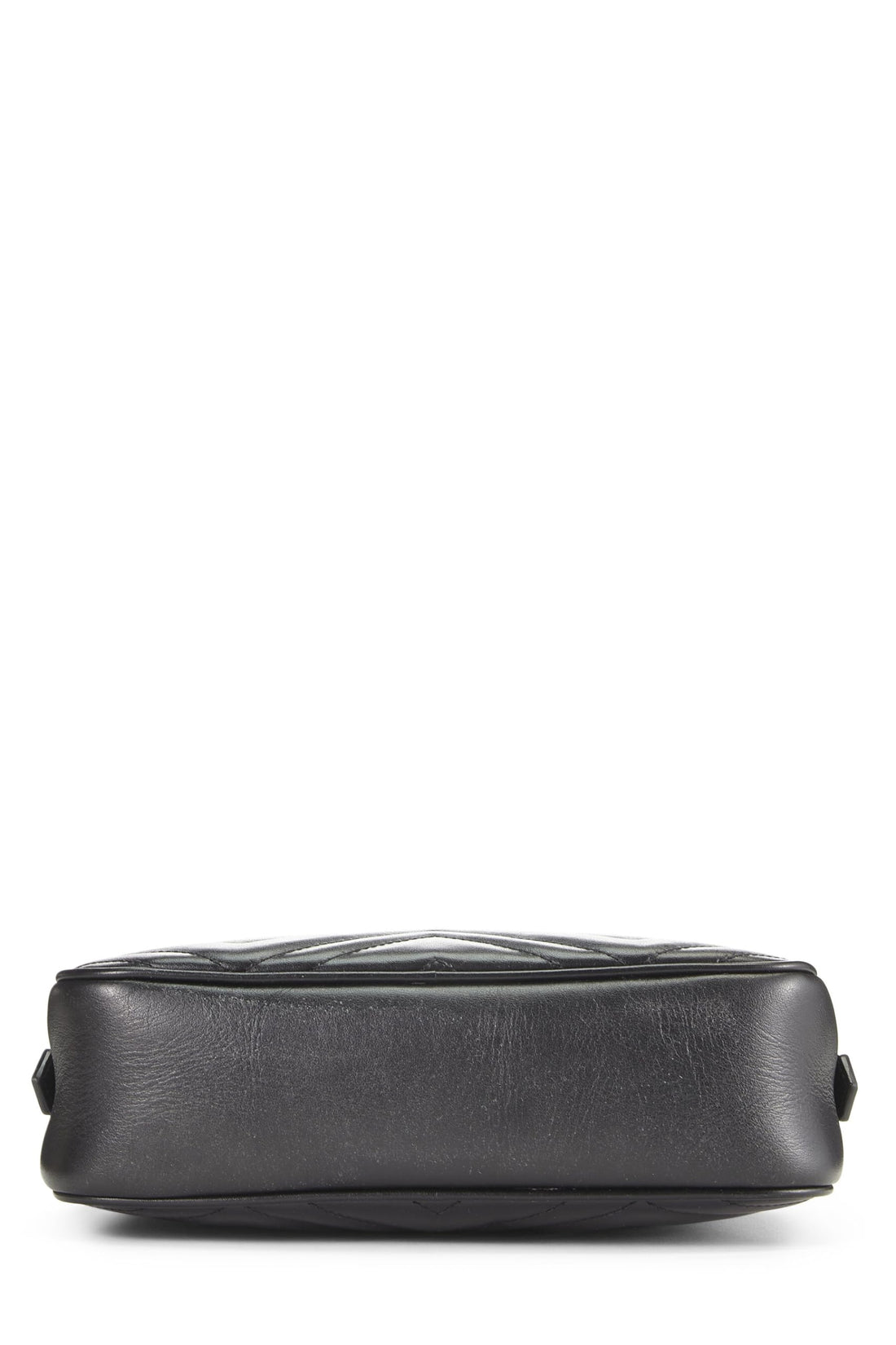 Gucci,  Black Leather GG Marmont Crossbody, Black