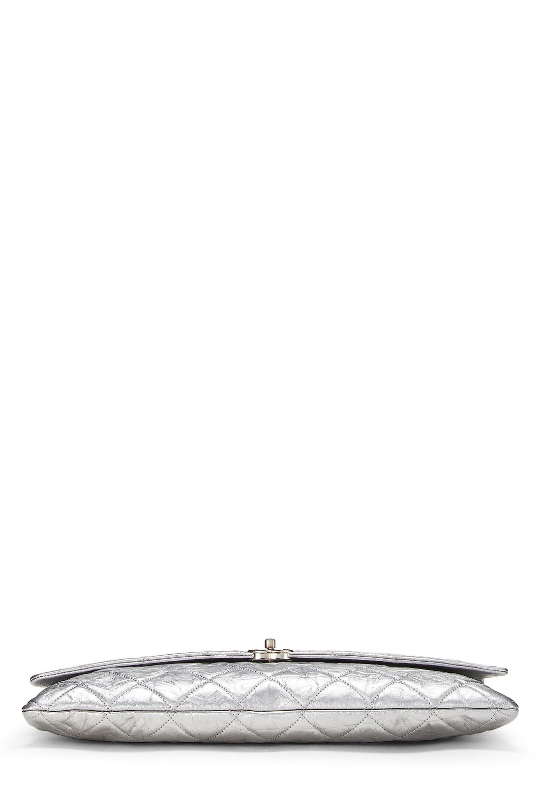 Chanel,  Metallic Silver Quilted Calfskin Big Bang Flap Large, Silver