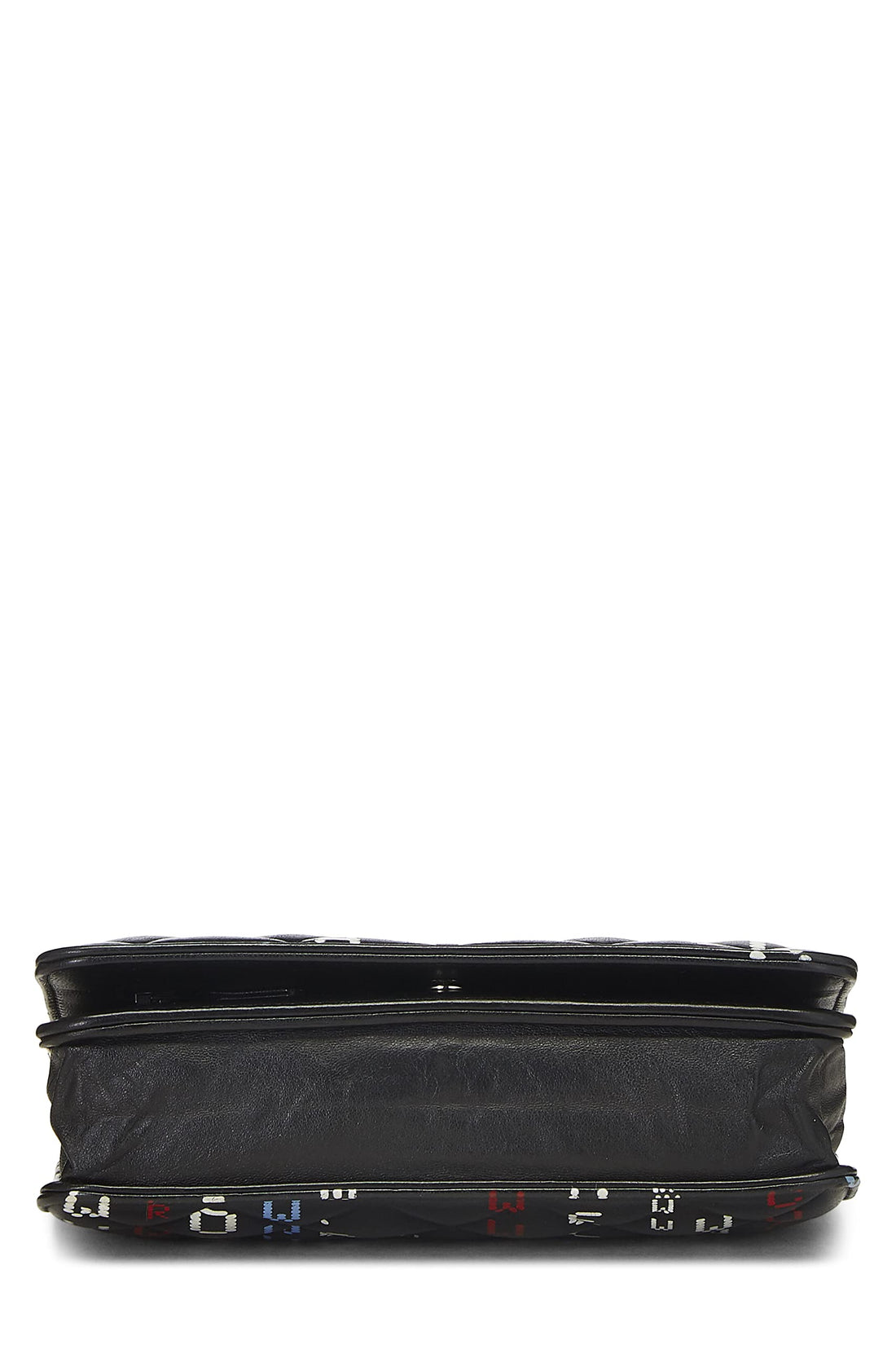 Chanel,  Black & Multicolor Lambskin Data Center Wallet on Chain (WOC), Black