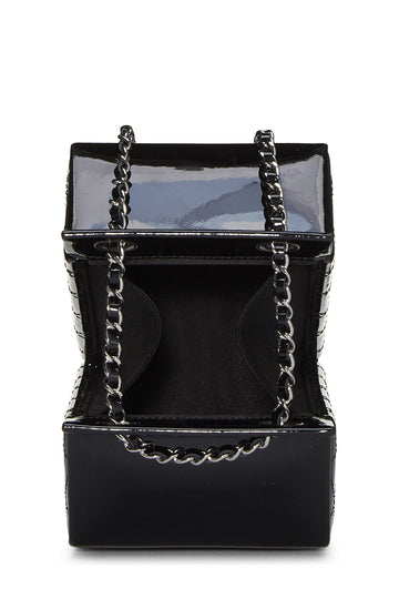 Chanel,  Black Patent Leather Milk Carton Bag, Black