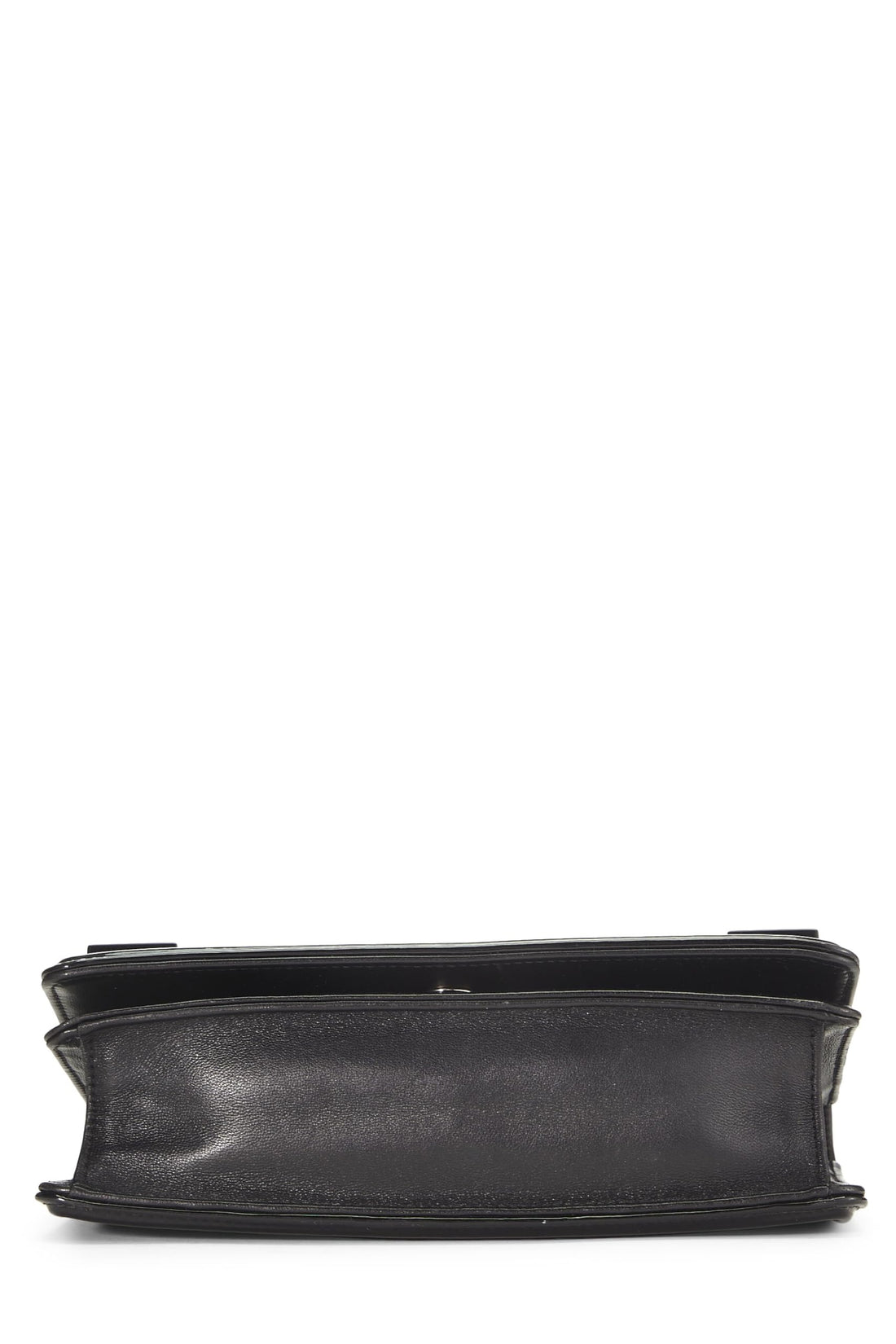 Chanel,  Black Patent Leather Boy Brick Flap, Black