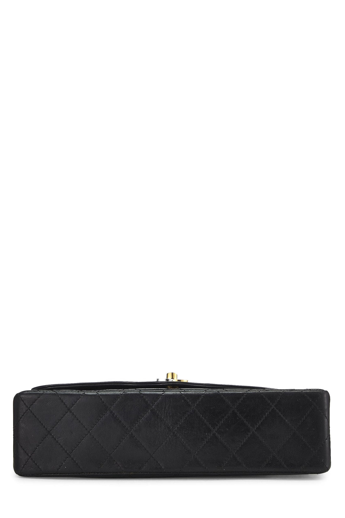 Chanel,  Black Quilted Lambskin Paris Limited Double Flap Medium, Black