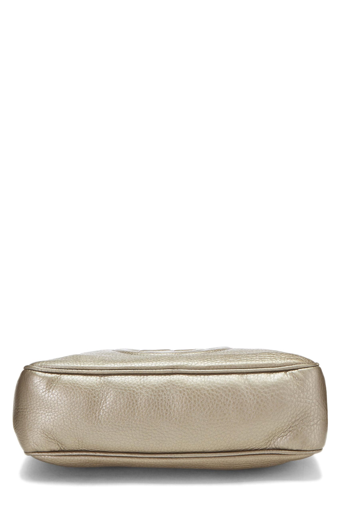 Gucci,  Metallic Grey Leather Soho Chain Tote, Grey