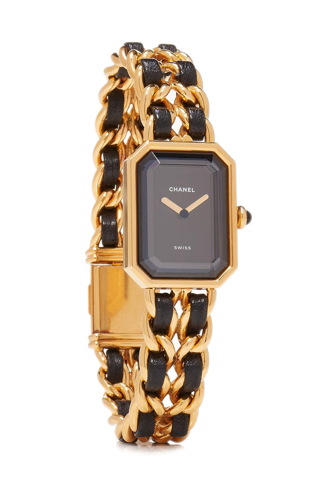 Chanel,  Black & Gold Premiere Watch Large, Black