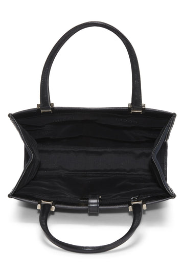 Gucci,  Black Canvas Jackie Handbag, Black