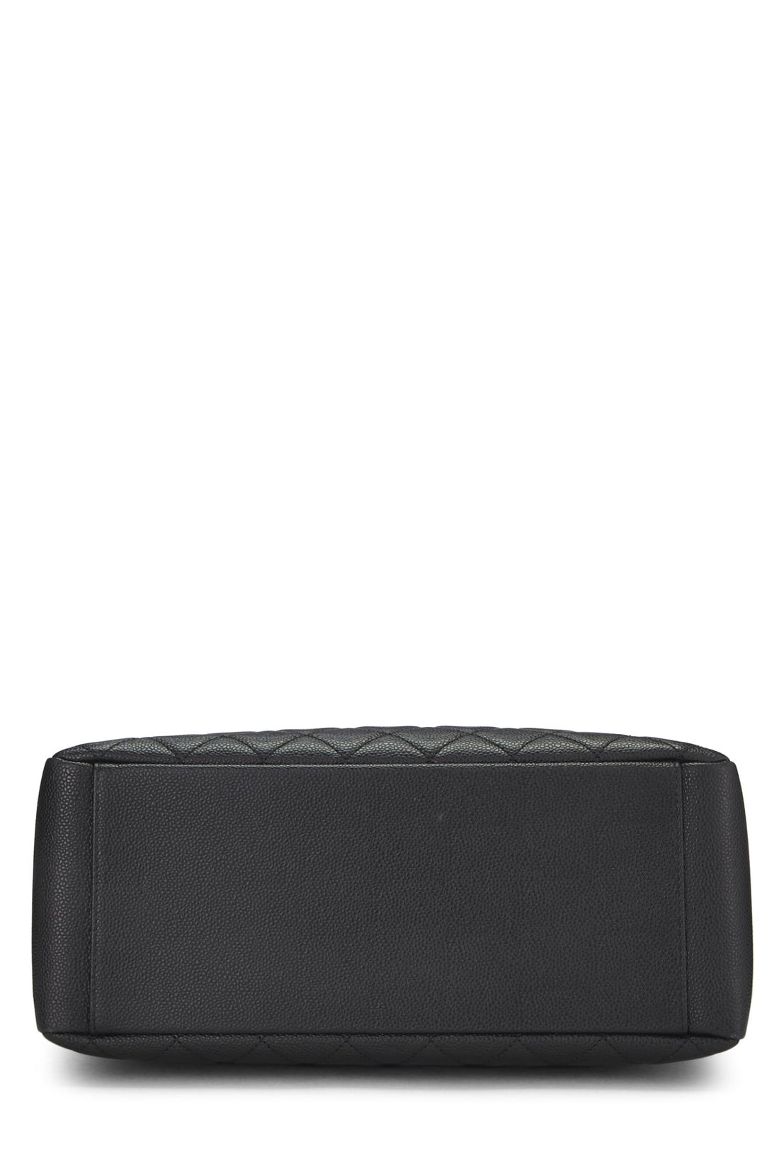 Chanel,  Black Quilted Caviar Grand Shopping Tote (GST), Black