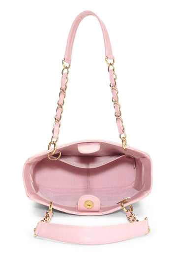 Chanel,  Pink Quilted Caviar Petite Shopping Tote (PST), Pink