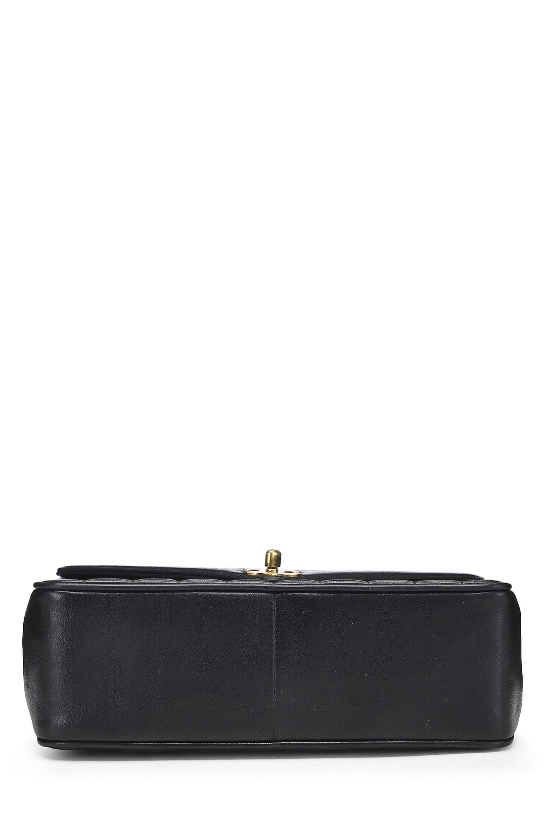 Chanel,  Black Chevron Lambskin Envelope Flap Small, Black