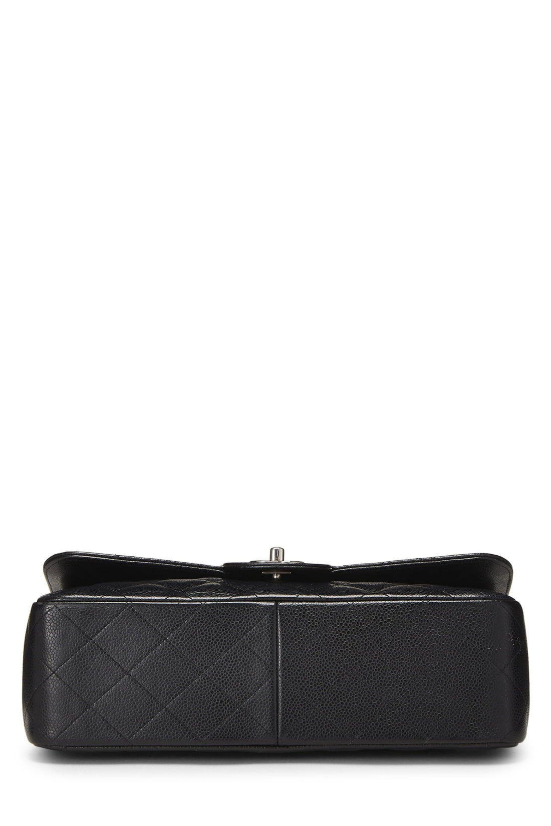 Chanel,  Black Quilted Caviar New Classic Flap Jumbo, Black