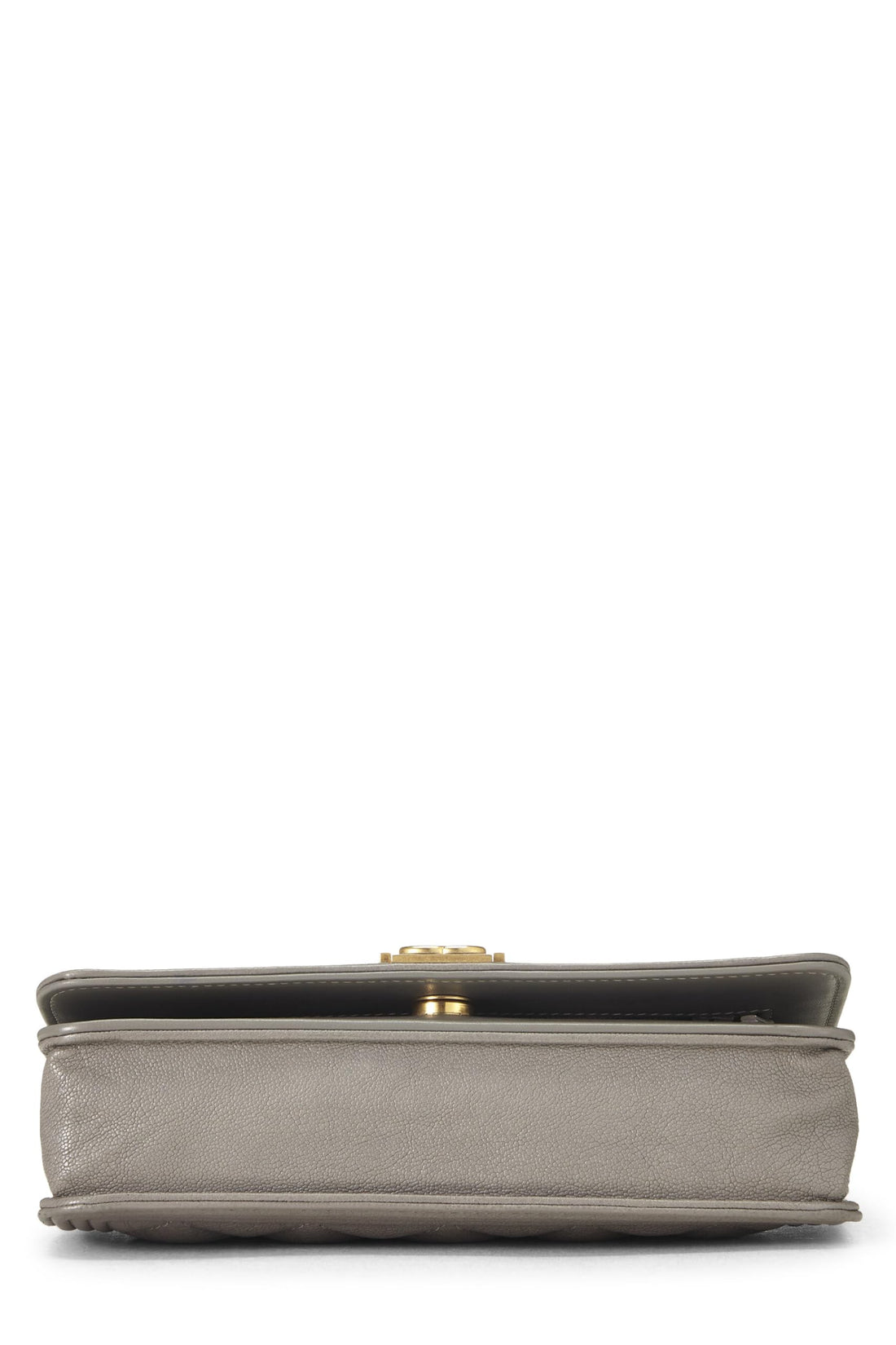Chanel,  Grey Caviar Boy Wallet on Chain (WOC), Grey