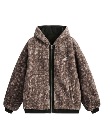 Makersluxe Faux Lambswool Reversible Jacket