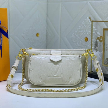 Makersluxe - Multi Pochette Shoulder Bag Milk