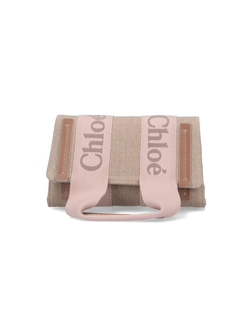 Chloé Women Linen Shoulder Bag