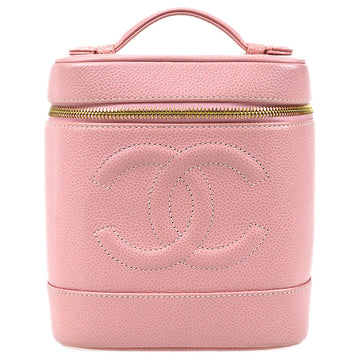 Chanel Pink Caviar Timeless Vanity Handbag
